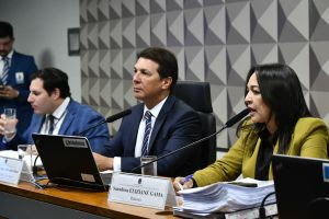 A senadora Eliziane Gama apresenta relatório da CPMI de 8 de Janeiro Geraldo Magela/Agência Senado