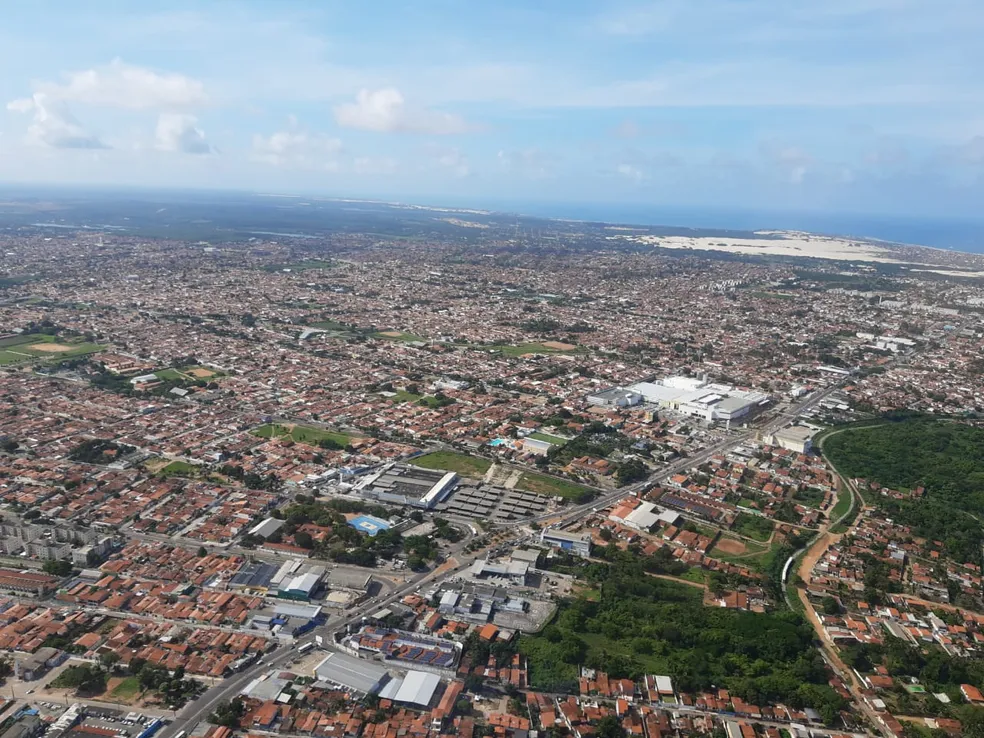 Vista aérea Zona Norte de Natal - Foto: Lucas Cortez/Inter TV Cabugi