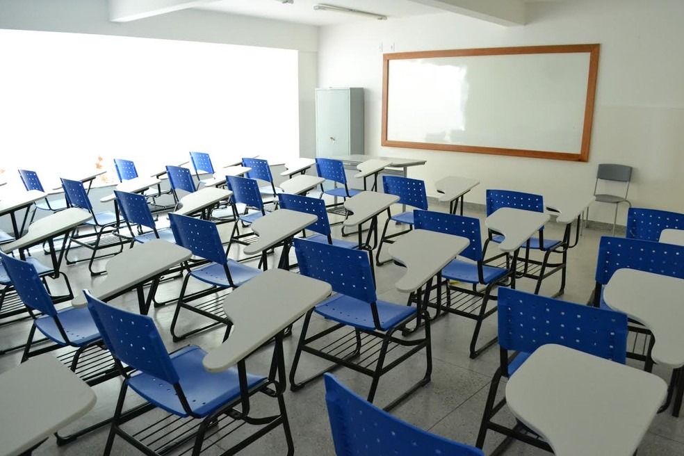Sala de aula da Escola Municipal Ivonete Maciel, na Cidade da Esperança: de prédio alugado, passou para a sede própria, construída pela Prefeitura - Foto: Secom/PMN