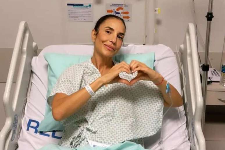 Reprodução/Instagram @ivetesangalo ivete sangalo Ivete Sangalo recebe alta hospitalar após quadro de pneumonia e agradece apoio dos fãs nas redes sociais